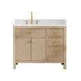 thumbnail image 2 of Cerrito 42" Wood Vanity in Natural Oak Grain Engineered Stone Top no Mirror, 2 of 15