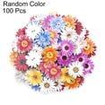 thumbnail image 1 of HEVIRGO 50/100Pcs Marguerite Shape Holes Wooden Buttons DIY Scrapbook Sewing Accessory, 1 of 9