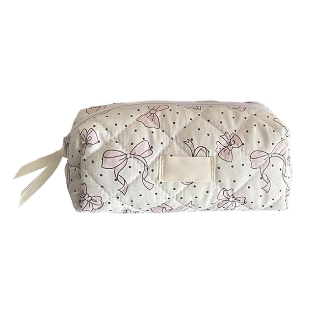 Set de neceseres de maquillaje Neceser de maquillaje grande para mujer Neceser de maquillaje con estampado floral Neceser acolchado para artículos de aseo Neceser de emergencia para mujer