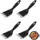 thumbnail image 1 of 4pcs Barbecue Brush Barbecue Cleaning Barbecue Bristle Stainless Steel Barbecue Bristle Brush(black, 21*7cm), 1 of 5