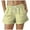 Yellow, variant on vigerkar Boxer Shorts for Women Summer Elastic Waist Vacation Beach Plaid Lounge Shorts Beige, S
