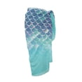 thumbnail image 6 of Yuyamidu Beach Sarong Wraps for Women Blue Fish Scale Chiffon Swimsuit Coverups Bathing Suit Hawaii Beachwear Dress, 6 of 7
