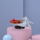 thumbnail image 4 of Bandeja de almacenamiento de figuras de conejo nórdico, resina, regalos de Pascua, estatua de conejo, adorno sentado gris, 4 of 7