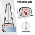 thumbnail image 4 of FORMRS Mini Crossbody Bag for Women Adjustable Rope Shoulder Casual Phone Purse, Gray Christmas Santa, 4 of 7