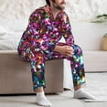 thumbnail image 7 of Lsque Color Shiny Pattern Long Sleeve Pajama Set for Men - Soft 2-Piece Sleepwear and Loungewear Set with Pockets, Comfy Nightwear-Medium, 7 of 7