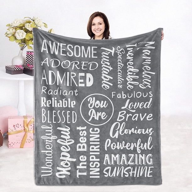 LHSHID Get Well Soon Gifts for Women Inspirational Gifts for Women Couragement Compassion Purple Throw Blanket Warm Hugs Gifts for Women Friend Mom Wife Daughter Sister Colleague 30x40in