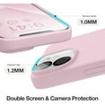 thumbnail image 3 of Silicone Case Designed for Apple iPhone 11 Liquid Silicone Case, 5 in 1 Bundle Phone Case with 2 Clear Tempered Glass and 2 Camera Lens Shockproof Case for Apple iPhone 11,Light Pink, 3 of 7