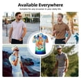 thumbnail image 6 of Lsque Scooby-Doo Pattern Golf Shirts for Men Dry Fit Print Moisture Wicking Performance Short Sleeve Polo Shirt-XX-Large, 6 of 7