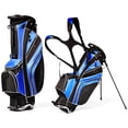thumbnail image 1 of Costway Bolsa de Golf con Trípode Bolsa de Palos de Golf con 6 Divisores 7 Bolsillos Paragüero Ligera Portátil con Correa para el Hombro, 1 of 9