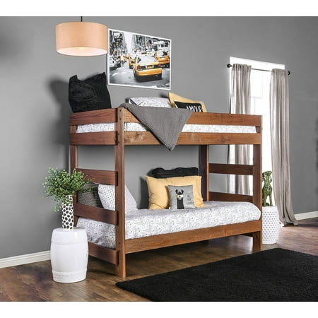 Arlette Rustic Oak Kids Twin Bunk Bed Headboard Footboard Arlette Rustic Oak Kids Twin Bunk Bed Headboard Footboard Ladder