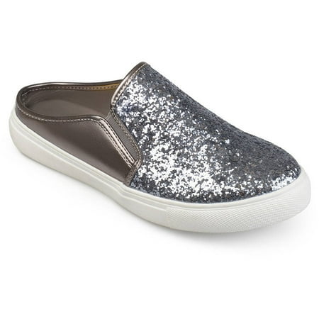 K-swiss Womens Classic Leather Tennis Shoe - Brinley Co. Womens Glitter Faux Leather Slide Sneakers