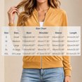 thumbnail image 7 of Kukoosong Women's Velvet Bomber Jacket, Long Sleeve Full Zip Up Stand Collar Velour Coat with Pockets, Slim Casual Lightweight Outerwear for Spring Fall Daily Wear, 7 of 7
