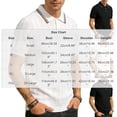 thumbnail image 3 of Men's Knit Ribbed Short Sleeve Open V-Neck Collared Polo Shirt, Casual Slim Fit Top, Breathable Textured Knitwear for Smart Casual Style and Everyday Wear White a XL, 3 of 6