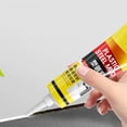 thumbnail image 6 of Waterproof Sealant Caulk 120ml Plastic Steel Mud White Caulking Paste Quick Drying Shrink Crack Proof Silicone Alternative for Kitchen Bathroom Window Tile Repair, 1-Pack, 6 of 9