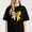 Black-2, variant on Best Mom in the World Printing T Shirt Tee with Floral Design