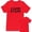 Red, variant on NYC FACTORY Men's Camp Staff Tee NR, Front Only, Safety Orange, 4XL