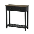 thumbnail image 2 of Kinbor Narrow Console Sofa Table Entryway Hallway Decoration, Modern Nightstand Side Table Accent Furniture with Drawers Shelf, Black, 2 of 7