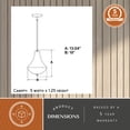 thumbnail image 6 of Somerset LED Bronze Mini Pendant Ceiling Light Blue and White Glass, 6 of 9