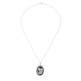 thumbnail image 3 of Women's Finecraft Shining Star Angel Cameo with Crystals in Sterling Silver, 18", 3 of 4