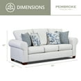 thumbnail image 4 of Furniture Classics Model 8603-31 Pembroke Sofa with Four Throw Pillows, 4 of 11