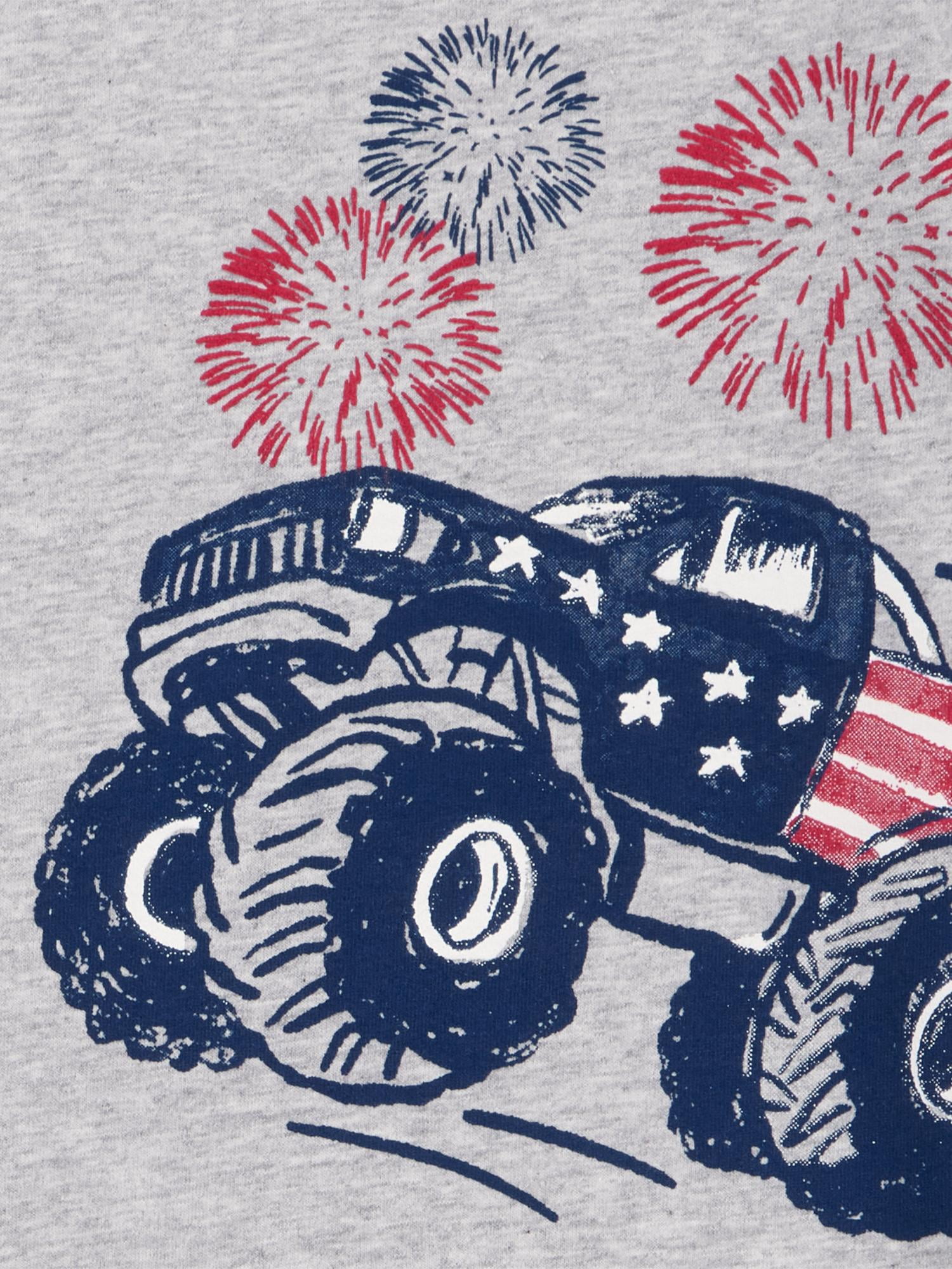 Carter's Child of Mine Baby and Toddler Boy Patriotic Outfit Set, 2-Piece, Sizes 12M-5T