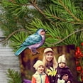 thumbnail image 2 of Designocracy 8090015C-S6 2 x 2 x 0.25 in. Forest Birds Decorative Wooden Clip-on Ornaments Christmas Decor, Set of 6, 2 of 9