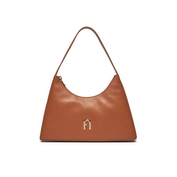 Furla Women's Diamante Logo Shoulder Bag Brown