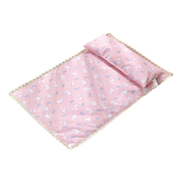 TIELUTT Tapis pour Chats et Chats / Corde Double à Quatre Coins pour Canapé-Lit, Cage Intérieure, Chenil Extérieur, Tapis Chauffants pour Dormir, Lit Froid pour Chiens, Tapis de Cage pour Chien Moyen, Tapis de Cage Somoya