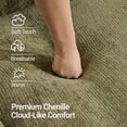 thumbnail image 3 of 118" Modular Cloud Sectional Sofa with Ottoman, Curved Modern Couch with Deep Seat, Compression Fabric Sectional Sofa for Living Room, Green, 3 of 8