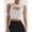 White, variant on Push up Sports Bra for Women Sexy Hollow Crop Tops with Removable Cups Workout Fitness Yoga Bra Medium Support White S