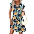 thumbnail image 3 of WIHOLL Casual Dresses for Women 2026 Spring Summer V Neck Ruffle Sleeve Sundress with Pockets Loose Fit, 3 of 10