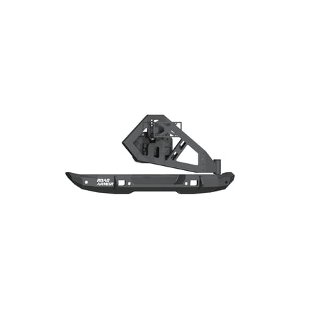 Road Armor 18-20 Jeep Wrangler JL Stealth Rear Bumper Mid Width w/Tire Carrier Assembly - Tex Blk - 5182R1B-TC Fits select: 2021 JEEP WRANGLER UNLIMITED SPORT