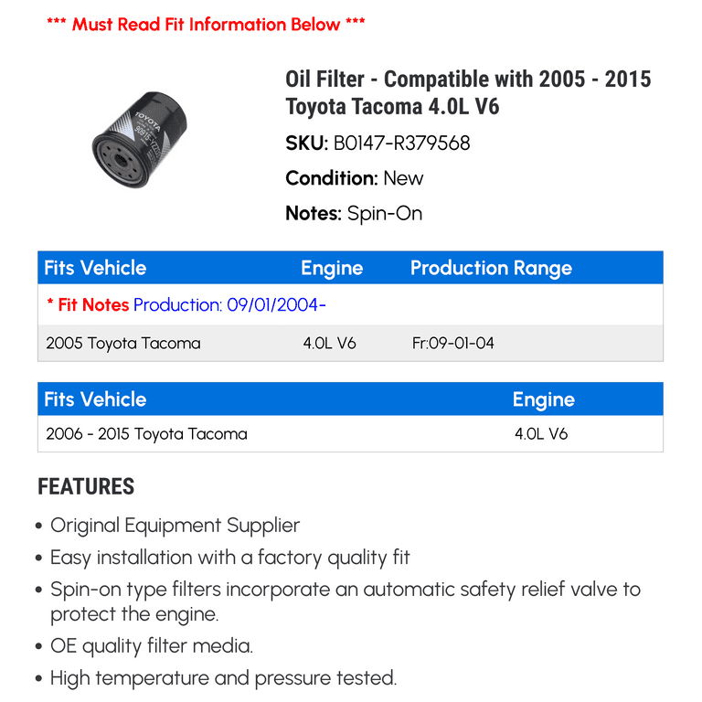 2015 Toyota Camry Oil Filter Torque Specs Wholesale Dealers www