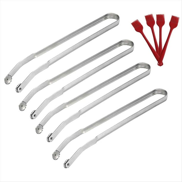 Pinzas para Girar Salchichas, Pinzas para Cocinar en la Cocina, Pinzas para Barbacoa para Asar, Pinzas para Parrilla de Salchichas, Pinzas de Cocina con Manejar D