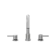 thumbnail image 2 of EastVita 8 Inch 2 Handle Brushed Nickel Widespread Bathroom Faucets For Sink 3 Hole. Faucet For Bathroom Sink With Pop Up Drain And CUPC Lead-Free Faucet Supply Hose - Sliver/Black/Gray, 2 of 5