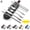 Blue, variant on PULLIMORE 8 Pcs Portable Stainless Steel Flatware Set Travel Cutlery Set with Straws & Case (Blue)