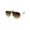 Gold Brown, variant on Mens Luxury Exposed Lens Half Rim Racer Mob Sunglasses Gold Brown