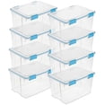 thumbnail image 1 of Caja de juntas Sterilite Storage Bins de 54 litros con tapa de cierre, paquete de 8, 1 of 9