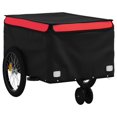 thumbnail image 2 of vidaXL Bike Trailer Black and Red 30 kg Iron, 2 of 4