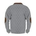 thumbnail image 4 of Blusas y camisas de manga larga con cuello redondo Sudadera con capucha de cuello redondo para hombre Jersey estampado Blusa de poliéster de manga larga para hombre, 4 of 4
