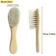 thumbnail image 5 of Baby Hair Brush with Wooden Handle and Super Soft Goat Bristles for Newborns & Toddlers, 5 of 8