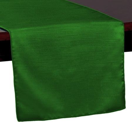 Ultimate Textile Reversible Shantung Satin - Majestic 14 x 108-Inch Table Runner