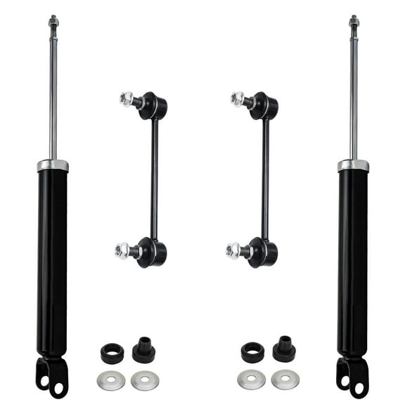 Detroit Axle - Rear Shock Absorbers for 2007-2010 Hyundai Elantra 2008 2009, 2 Shock Absorbers Assembly, 2 Sway Bars Replacement