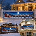 thumbnail image 5 of Christmas Yard Fence Banner Long Festive Decoration with Santa Reindeer for Outdoor Patio Railing Wall Holiday Decor, 5 of 9