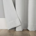 thumbnail image 6 of Sun Zero Channing Grid Texture Draft Shield Fleece Insulated 100% Blackout Grommet Curtain Panel, 50X84, Pearl, 6 of 10