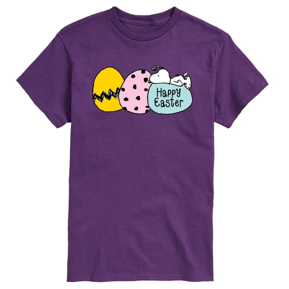 Peanuts - Happy Easter Eggs - Men's Short Sleeve Graphic T-Shirt