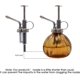 thumbnail image 2 of Botella pulverizadora de riego manual de vidrio con bomba superior de plástico bronce, regadera de vidrio de colores, aspersor de jardinería, 2 of 5