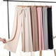 thumbnail image 2 of Pantalones holgados de verano para mujer, pantalones de pierna ancha negros hasta el tobillo de seda de hielo suave, pantalones de talle alto grises y caqui para mujer 2024, 2 of 5