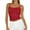 #020 Red-A2, variant on Tianiyouqing Comfy Tank Tops for Women 2025 Party Cami Shirts Summer Undershirts Sleeveless Adjustable Spaghetti Strap Racerback Double Lined Layered Square Neck Basic Light Brown S