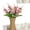 realistic silk flower arrangement Under $5 a5, variant on Vacemry Artificial Hyacinth And Crabapple Flower Bouquet, Realistic Silk Faux Floral Arrangement In Vase, For Wedding Centerpiece Home Decor Office Reception Table Decorations